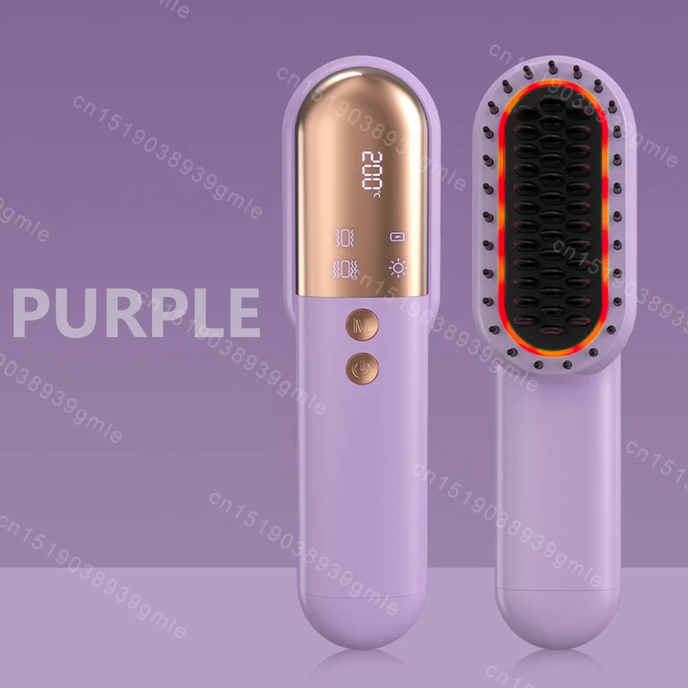 Red Light Therapy Hair Scalp Massager Red Light Brush Electric Head Scalp Massager Comb Anti Hair Loss Infrared Hairbrush Tool