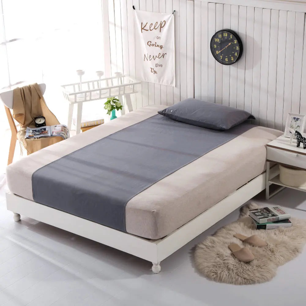Grounding silver Sheet 95% Organic Cotton + 5% Pure Silver Fiber Earth Connected Bedding Sheet EMF protection nature health