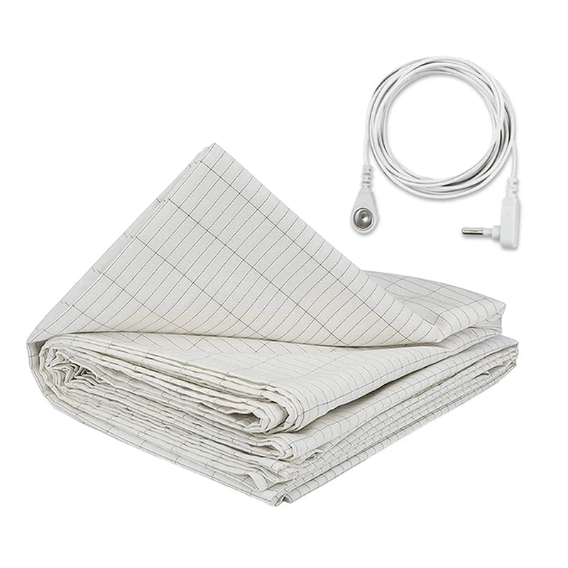 ABUM-27X52inch Grounding Sheet Conductive Silver Fiber Material Skin Friendly And Comfortable Enhance Sleep Quality