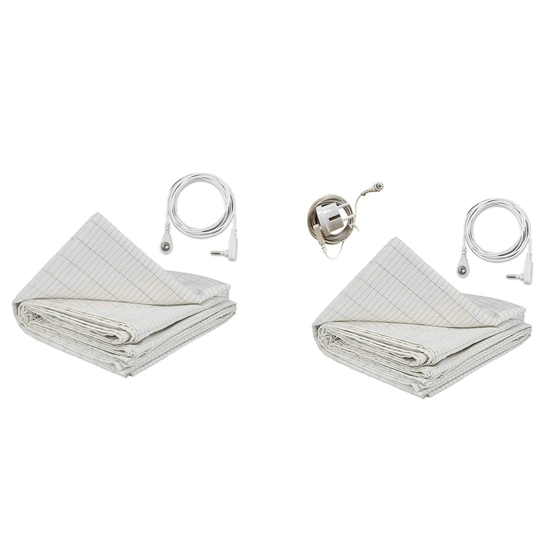 ABUM-27X52inch Grounding Sheet Conductive Silver Fiber Material Skin Friendly And Comfortable Enhance Sleep Quality