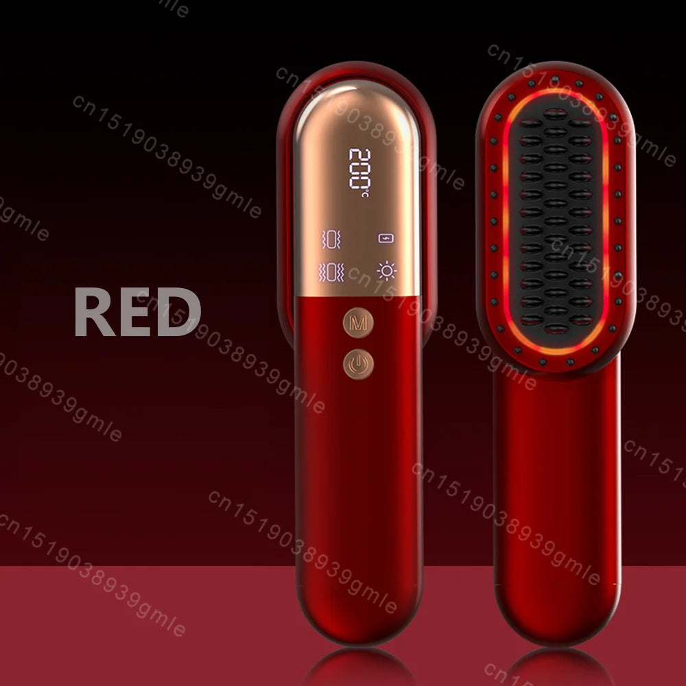 Red Light Therapy Hair Scalp Massager Red Light Brush Electric Head Scalp Massager Comb Anti Hair Loss Infrared Hairbrush Tool