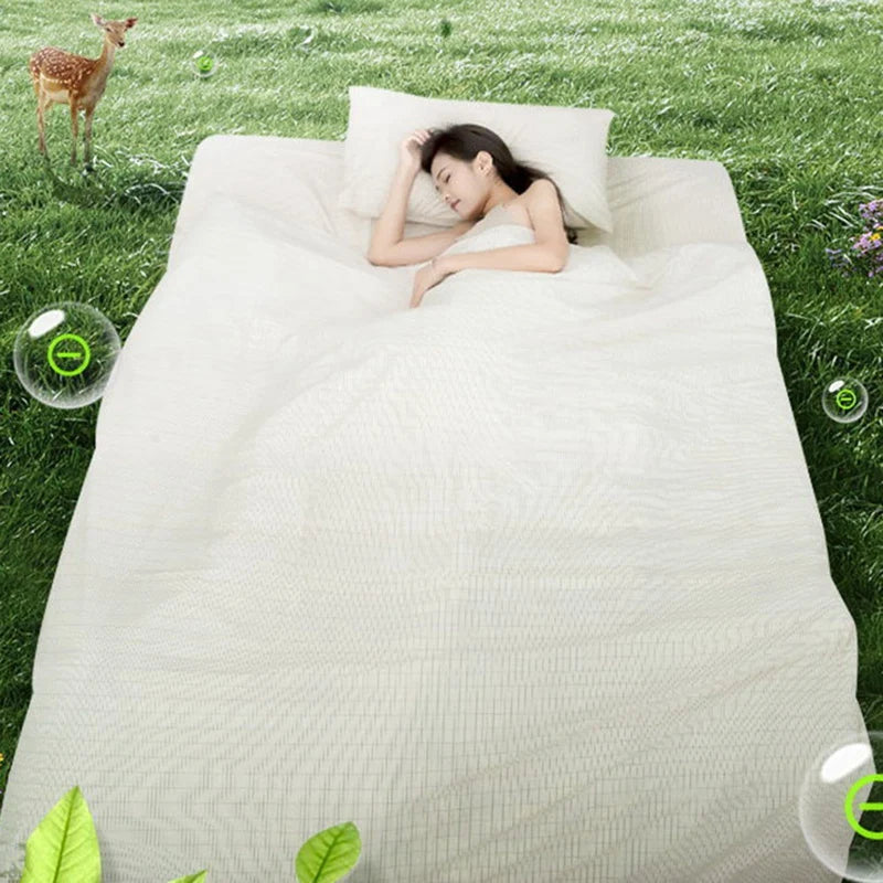ABUM-27X52inch Grounding Sheet Conductive Silver Fiber Material Skin Friendly And Comfortable Enhance Sleep Quality