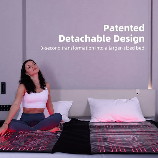 Redfy Hot Sale Led Red and Near Infrared Light Therapy Blanket Pod 660nm 850nm Red Light Therapy Full Body Mat Bed