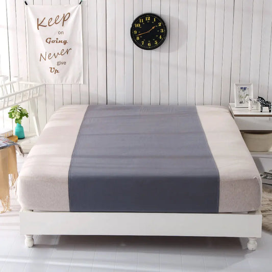 Grounding Sheet Sleep better Cotton grey Silver Half bed Sheet  Antimicrobial Fabric Conductive Grounding earthing sleep