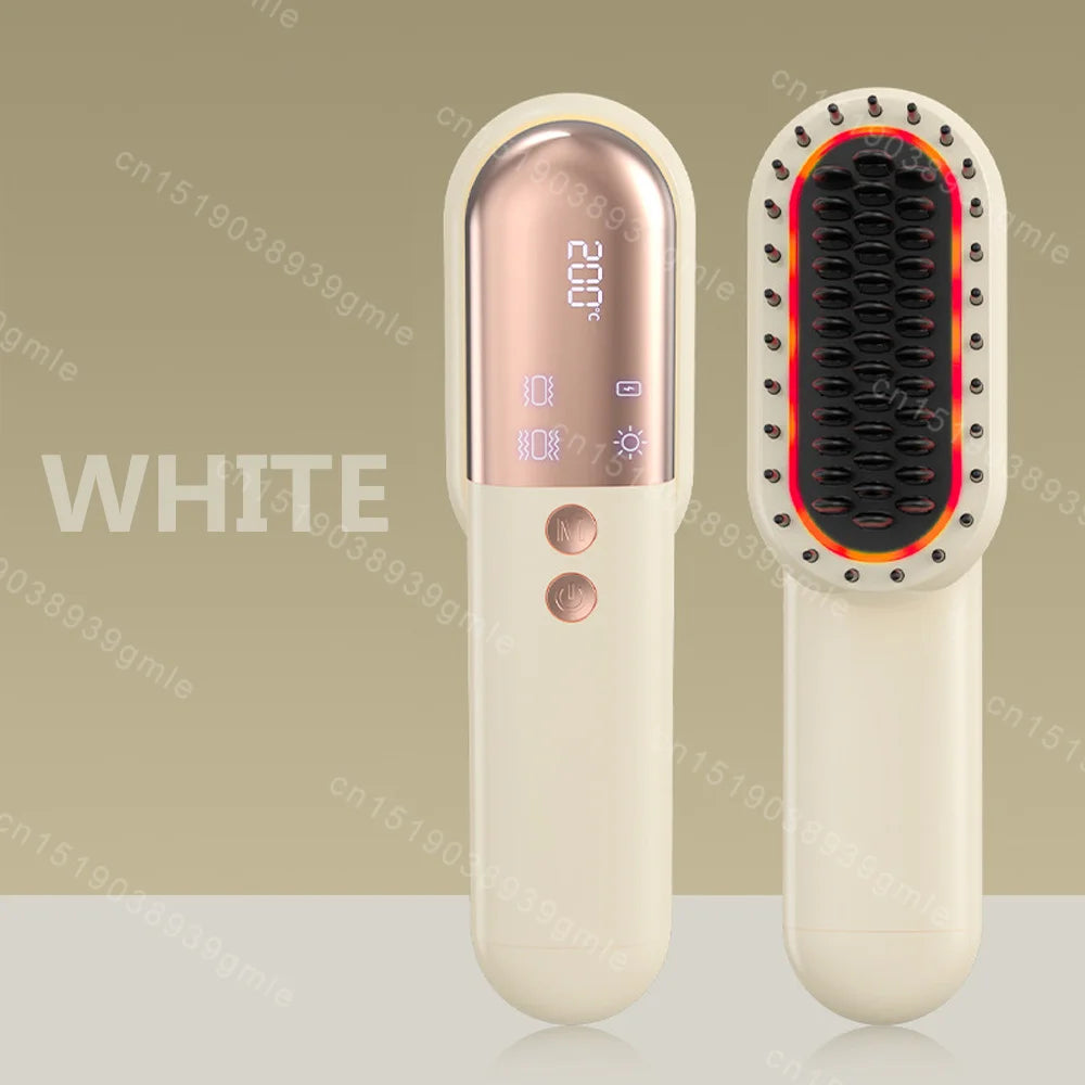 Red Light Therapy Hair Scalp Massager Red Light Brush Electric Head Scalp Massager Comb Anti Hair Loss Infrared Hairbrush Tool